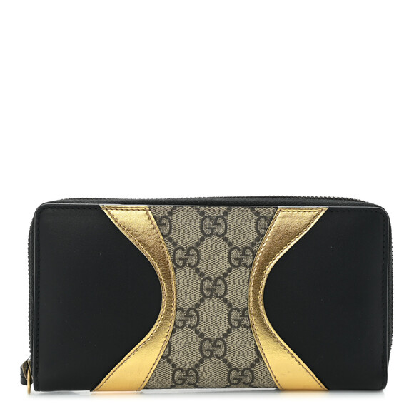 Gucci Gg Supreme Osiride Zip Around #186160G49 - Picture 1 of 9